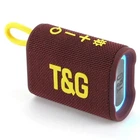 Bluetooth-колонка TG396 с ПОДСВЕТКОЙ, speakerphone, радио,maroon