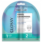 Zestaw do laminowania włosów Marion Professional Glossy Effect do włosów puszących się maska z płynną kreatyną 20 ml + czepek utrzymujacy ciepło (5902853008286) - obraz 1