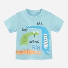 Koszulka dziecięca dla chłopca Cool Club CCB2403065 74 cm Turkus (5903977336651) - obraz 1