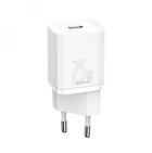 Зарядний пристрій МПЗ Baseus Super Silicone PD Charger 25W 1 Type-C White (ccsp020102)