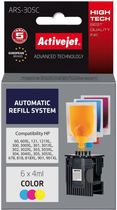 Набір чорнил Activejet для HP 60/300 6 x 4 мл Cyan/Magenta/Yellow (ARS-305Col) - зображення 1