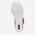 Sandały damskie na koturnie RIEKER V38G9-31 40 26.1 cm Pudrowe (4060596002204) - obraz 7