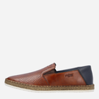 Espadryle męskie RIEKER B5279-24 42 27.4 cm Brązowe (4061811389957) - obraz 4