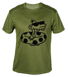 Футболка потоотводящая военная ВСУ с принтом "Малыш в спасательном круге" в оливе XL - изображение 1