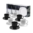Чайний сервіз Luminarc Carine Black/White із 12 предметів (D2371)