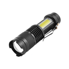 Фонарик ручной аккумуляторный в кейсе с USB (туристический фонарь)