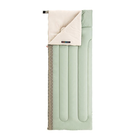 Спальный мешок-одеяло ультралегкий 190/75 см -4/+7/+13 Naturehike Ultralight LW180 левый Светло-зеленый (6976023922992)