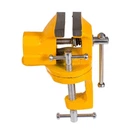 Тиски слесарные поворотные MASTERTOOL, 40 мм. Yellow (07-0200)