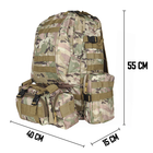 Рюкзак тактический +3 подсумка AOKALI Outdoor B08 75L Camouflage CP - изображение 7