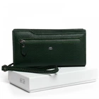 Женский кожаный кошелек Classik DR. BOND WMB-2M green