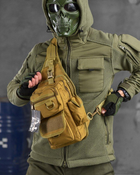 Тактическая сумка-слинг Silver Knight 5л однолямочная койот (13698) - изображение 1