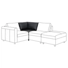 Кутова секція IKEA VIMLE ВІМЛЕ, ГРАНН, Бомстад чорний, 404.653.80