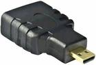 Adapter Akyga HDMI - micro-HDMI F/M Black (AK-AD-10) - obraz 1
