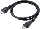 Kabel Akyga micro-USB Type-B - micro-USB 0.6 m Black (AK-USB-17) - obraz 1