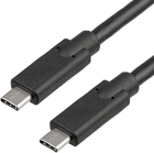 Kabel Akyga USB Type-C - USB Type-C 1 m Black (AK-USB-25) - obraz 1