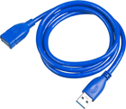 Kabel Akyga USB Type-A - USB Type-A 1 m Navy (AK-USB-28) - obraz 1