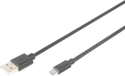 Kabel Digitus USB Type-A - micro-USB M/M 1.8 m Black (AK-300110-030-S) - obraz 1