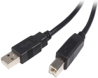 Кабель Lanberg USB Type-A - USB Type-B M/M 1 м Black (CA-USBA-11CC-0010-BK) - зображення 1