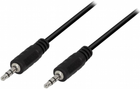 Kabel Logilink Mini Jack 3.5 mm - Mini Jack 3.5 mm 3 m Black (4052792008852) - obraz 1