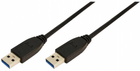 Kabel Logilink USB Type-A - USB Type-A 2 m Black (4052792001020) - obraz 1