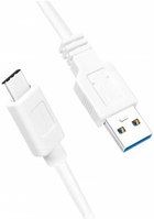 Kabel Logilink USB 3.2 Gen1x1 USB Type-A- USB Type-C 1 m White (4052792055238) - obraz 1