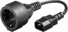 Adapter Manhattan CEE 7/4 - IEC-C14 Black (0766623353731) - obraz 1