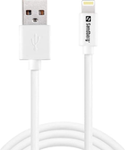 Kabel Sandberg USB Type-A - Apple Lightning 2 m White (5705730440946) - obraz 1