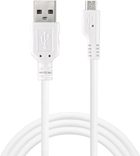 Kabel Sandberg USB Type-A - micro-USB 1 m White (5705730440335) - obraz 1