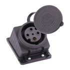 Розетка 380V каучуковая настенная IP44 Lezard 3P+N 32А 332-0100-0202 черная