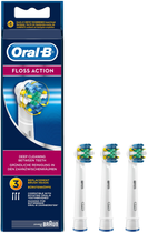 Nasadki do elektrycznych szczoteczek do zębów Oral-B Floss Action 3 szt (4210201849513) - obraz 1