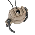 Кріплення для активних навушників на каску, шолом Fast та ін. Wosport HL-ACC-43 Coyote - зображення 4