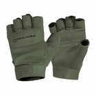 Рукавиці тактичні безпалі Pentagon Duty Mechanic 1/2 Gloves Olive Green L - зображення 1