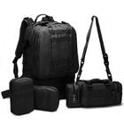 Тактический рюкзак подсумка outdoor black b08 aokali 75l +3 - изображение 6