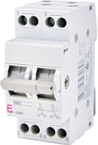 Переключатель DIN I-0-II 2-полюсный ETI SSQ 225 25А 002421424