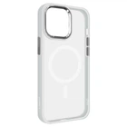 Чехол для Apple iPhone 15 Pro Max, Unit MagSafe, Белый, прозрачный, магсейф, противоударный, магнитный, панель-накладка с поддержкой MagSafe, с поддержкой беспроводной зарядки, TPU+PC, защита всего корпуса, ударостойкий, ArmorStandart (ARM69350)