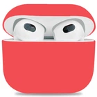 Силиконовый чехол для наушников Apple AirPods 3, Ultrathin Silicone Case, красный, защитный кейс, ультратонкий и легкий, защита от царапин и пыли, мягкий силикон, ArmorStandart (ARM60294)