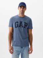 Футболка бавовняна довга чоловіча GAP 856659-02 2XL Cиня (1200132718906)