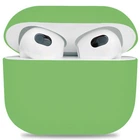Силиконовый чехол для наушников Apple AirPods 3, Ultrathin Silicone Case, зеленый, защитный кейс, ультратонкий и легкий, защита от царапин и пыли, мягкий силикон, ArmorStandart (ARM60305)