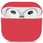 Силиконовый чехол для наушников Apple AirPods 3, Ultrathin Silicone Case, красный, защитный кейс, ультратонкий и легкий, защита от царапин и пыли, мягкий силикон, ArmorStandart (ARM60295)