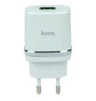 Адаптер мережевий Hoco Smart FCP / AFC C12Q |1USB, 3A, 18W, QC3.0| білий