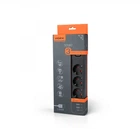 Сетевой удлинитель VIDEX ONCORD с/с 3п 3м (3x1.5мм) 2.4А 2USB+USB-C с кнопкой Black