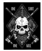 Шеврон патч Снайпер One Shot One Kill на липучці велкро