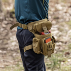 Армейская набедренная сумка на ногу тактическая сумка на пояс военная койот - изображение 4