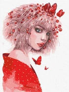 Картина по номерам Идейка Поцелуй бабочек ©lesya_nedzelska_art, 30 х 40 см (KHO4955) (Без коробки)