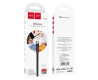 Кабель USB Hoco X53 Angel USB - Lightning Черный 118 медных проводов, ток до 2.4A пищевой силикон. Плоский силиконовый кабель для Apple