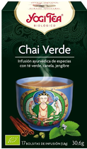 Herbata Yogi Tea Chai Verde 17 torebek x 30 g (4012824400740) - obraz 1