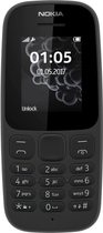 Telefon komórkowy Nokia 105 TA-1203 SS Black (6438409041753) - obraz 2