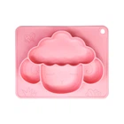 Силіконова Тарілка-килимок "баранчик" Mgz-0125(pink) 18х23 См (264454)