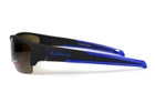 Очки поляризационные BluWater Daytona-2 Polarized (brown) коричневые в черно-синей оправе - изображение 2