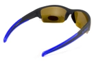 Очки поляризационные BluWater Daytona-2 Polarized (brown) коричневые в черно-синей оправе - изображение 4